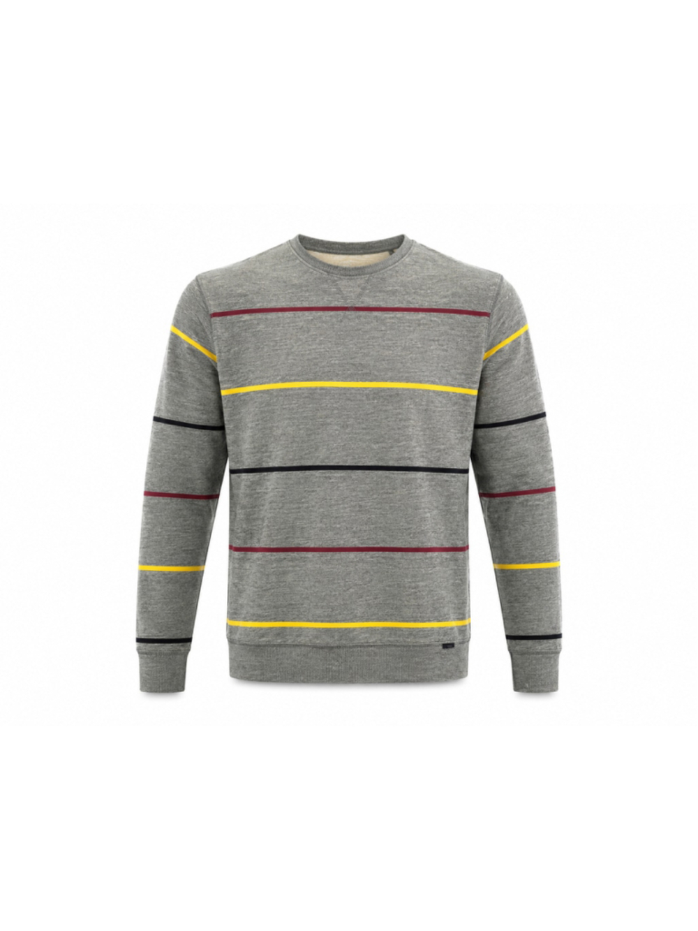 On The Byas Men’s Medium Green Striped Crewneck Sweater Pullover Casual - Picture 1 of 7